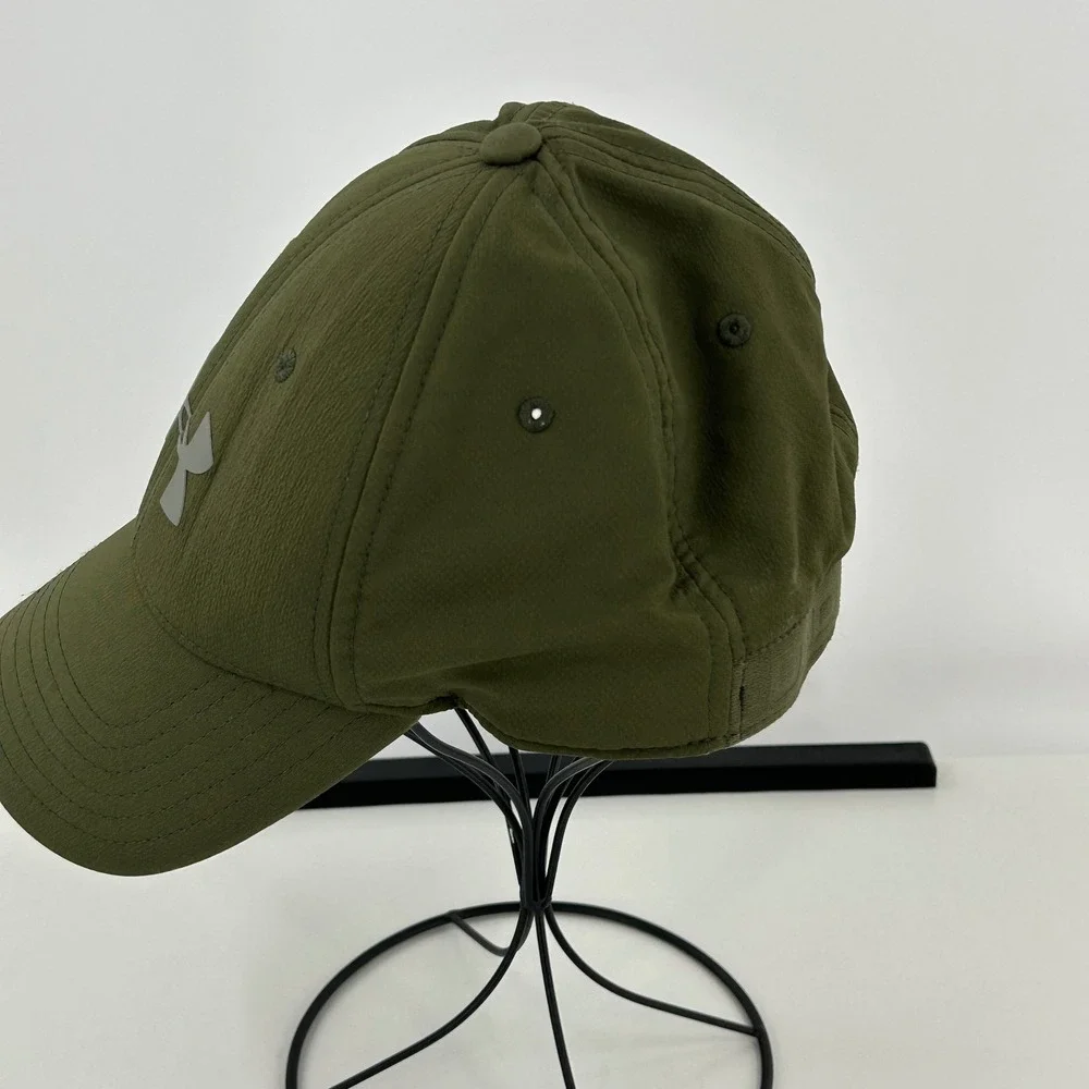 Under‎ Armour Mens Olive Green HeatGear Athletic Baseball Cap Hat LG/XL